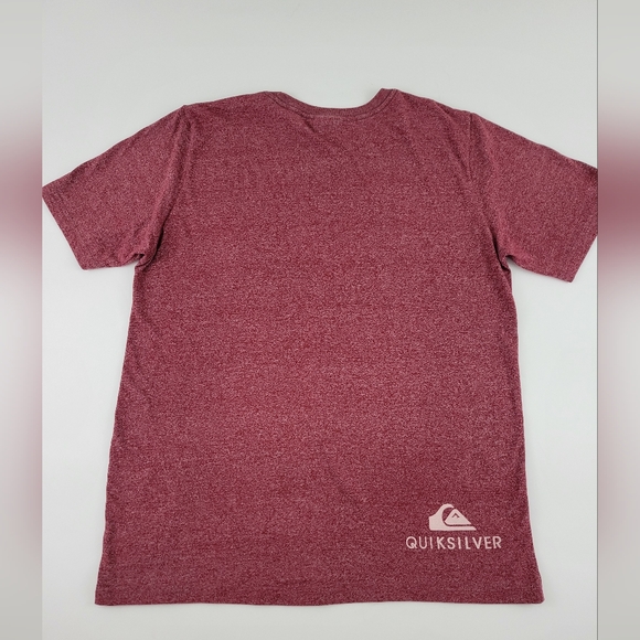 Quiksilver Men's Maroon Graphic T-Shirt Size L - Picture 2 of 4